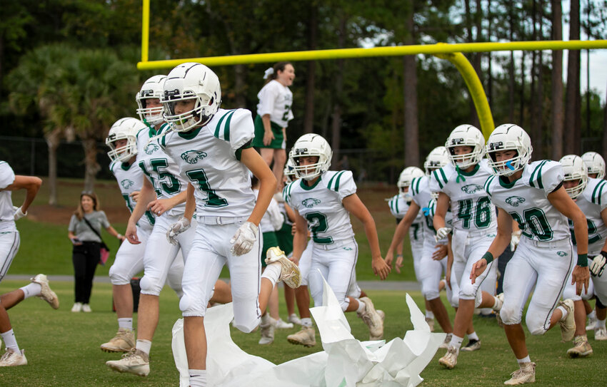 The Bayshore Christian Eagles hit the field at W.C. Majors Field in Fairhope for their first home game in program history on Aug. 25, 2023. After four junior-varsity games last year, Bayshore Christian is playing its first varsity season this year and is set to host the Clarke County Bulldogs Thursday night to begin Class 2A Region 1 play.