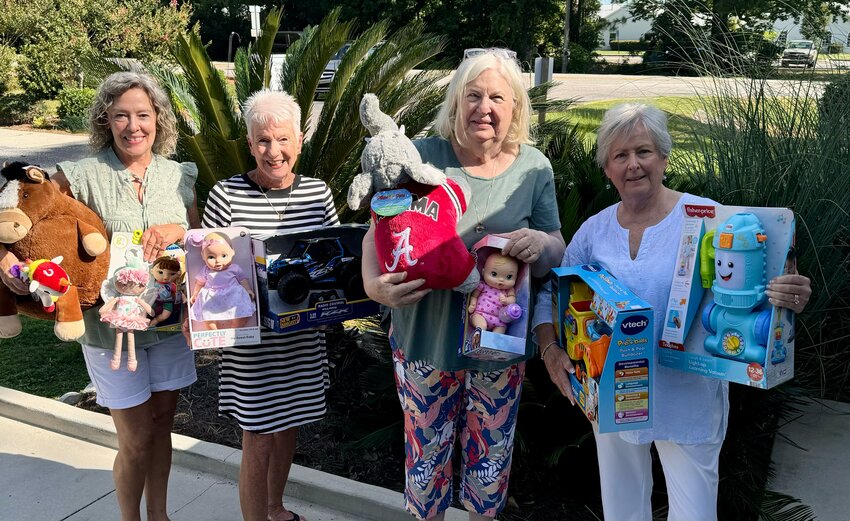 The Christian Service Center Christmas Cheer Crew Chairs, from left: Jan Marie Denney, Jill Post, Mary Lee Harms and Betty Oliver.