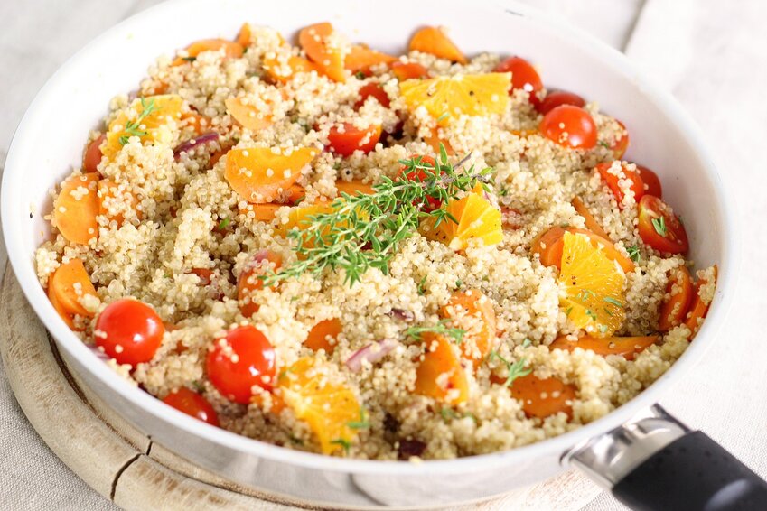 Packed with vitamins and minerals, quinoa is gluten-free and supports heart health, weight management and digestion. Its versatility in recipes makes it an easy addition to meals, enhancing both flavor and nutrition.