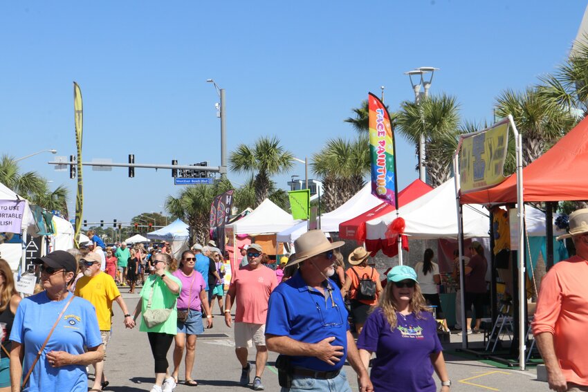 The Annual National Shrimp Festival attracts over 300,000 visitors each year.