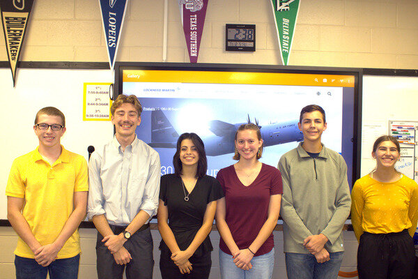 Pictured from left to right are Cade Johnson, James McKnight, Zoey Smith, Anna Herring, John Jones and Maribel Pocase.