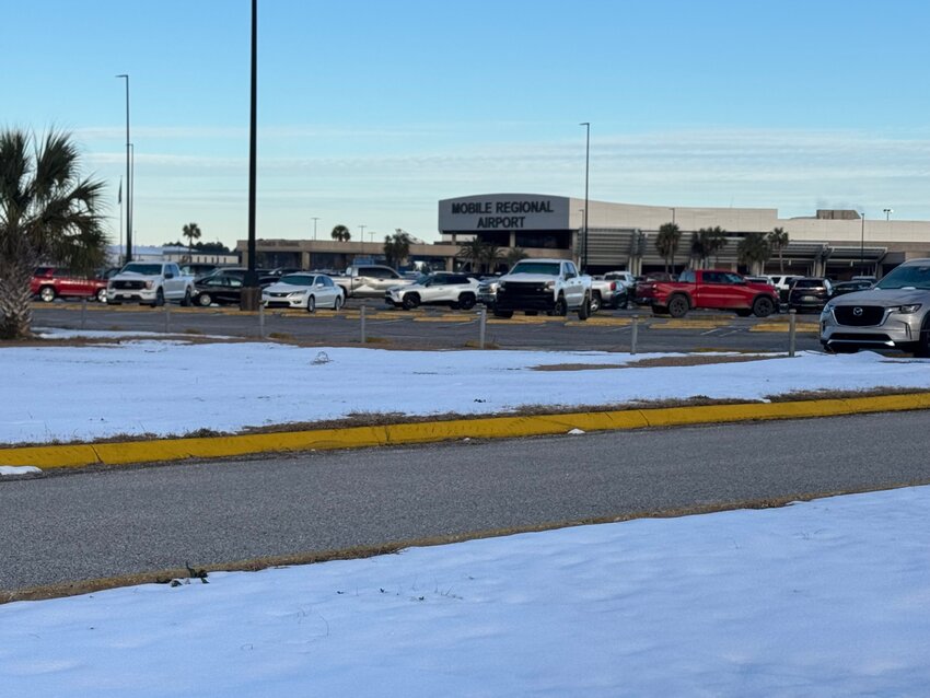 Photos from the Mobile Airport this morning, Thursday, Jan. 23.
