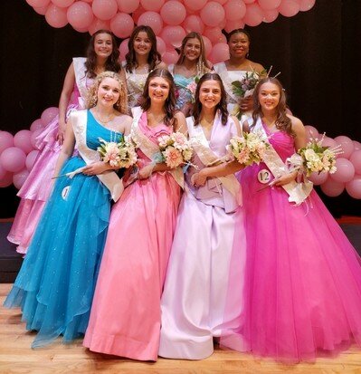 Left to right, back row: Piper Bowman, Mercedes Martinez, Mary Elizabeth Owens and Zaylee Bradley. Front row: Madison Lang, Mary Hays Gipson, Margaret Conyers and Adrianne Vickers.