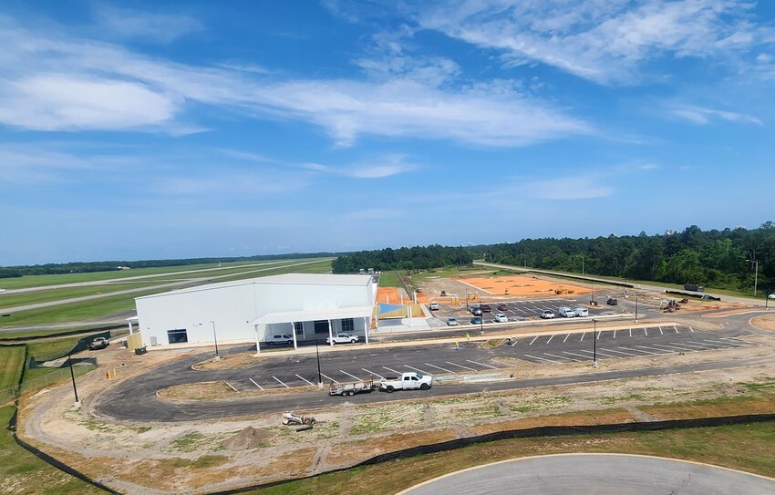Gulf Shores International Airport terminal construction as of a week ago.