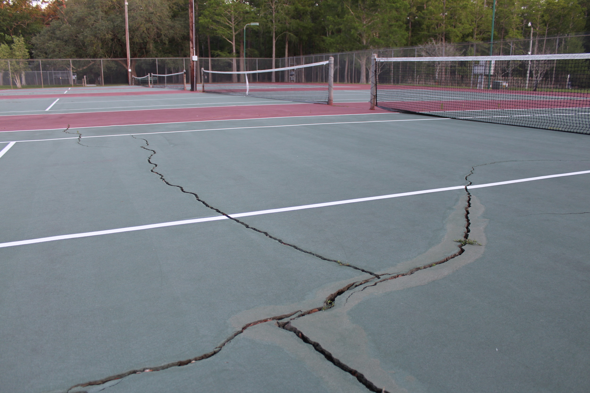 The current state of the tennis courts in Foley is so hazardous that the Foley High School tennis team was forced to finish their season in Gulf Shores.