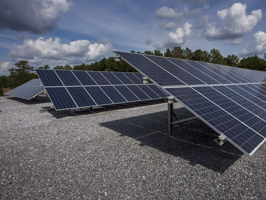 Riviera Utilities hopes to bring solar panels to the Foley area, like the array AMEA built in Montgomery, AL, pictured.