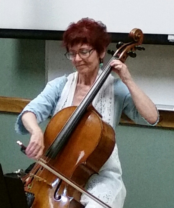 Della Grigsby, the cellist with pizzazz.