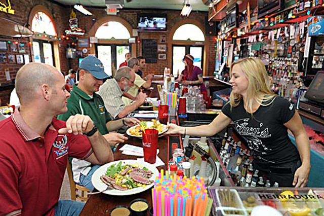Lucy's is known for its laid-back and fun atmosphere.