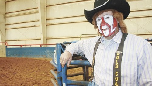 Rodeo clown Reggie Purvis, known as the Raging Cajun, will provide entertainment for this year’s rodeo.