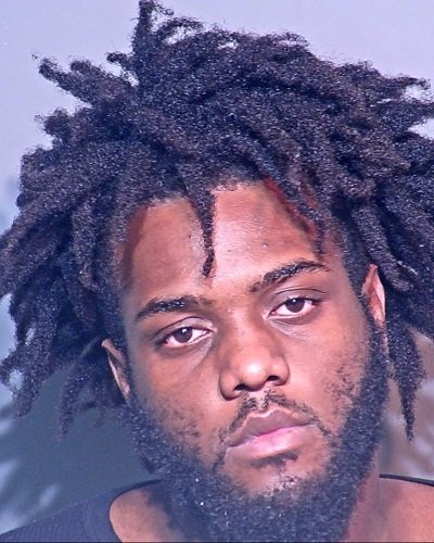 Tydarrius Malik Mason (pictured), 21, and Antonio Antoine Walker, 19, were arrested Monday by the U.S. Marshals Service and Baldwin County Sheriff’s Office deputies. Both are being held on robbery and kidnapping charges. Walker's mugshot is not available because the Baldwin County Corrections Center does not post mugshots of detainees who are under 21.