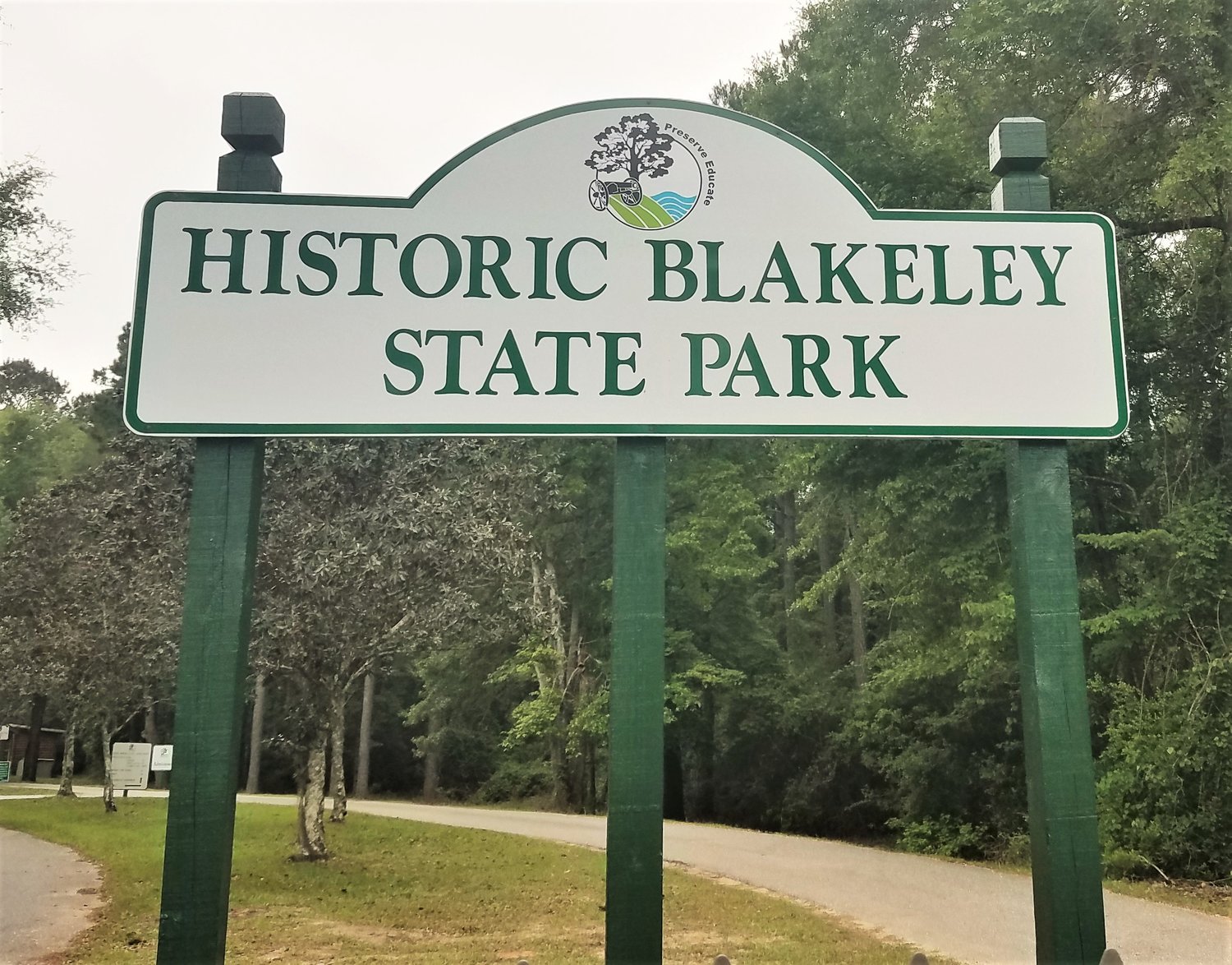 A new sign marks the entrance to Historic Blakeley State Park on Alabama 225 north of Spanish Fort.
