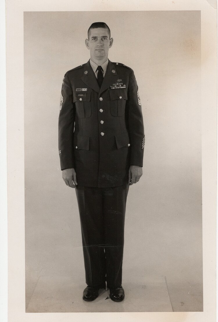 Ed Evans in uniform