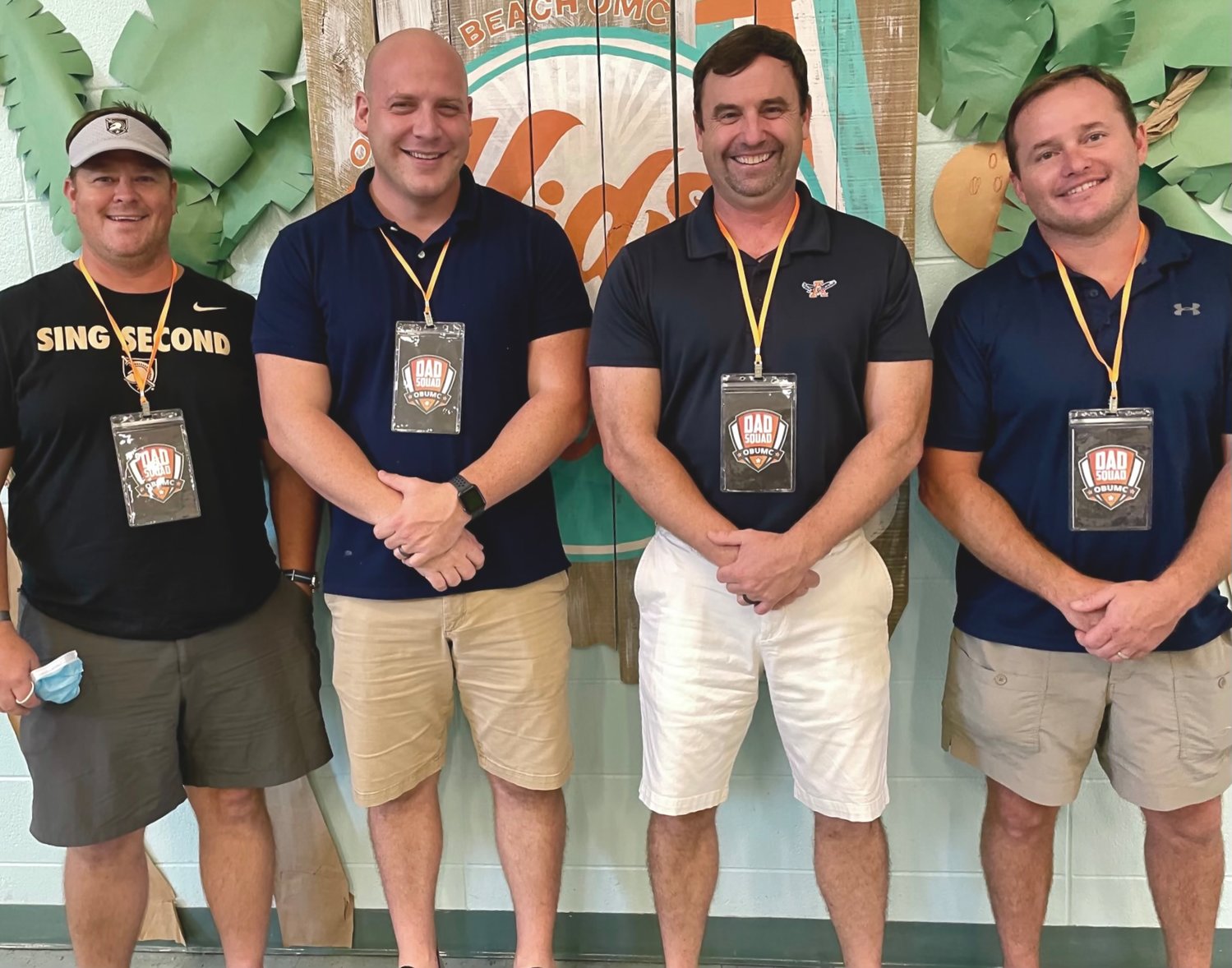 The Dad Squad visits Orange Beach Elementary every Friday to relieve teachers on lunch duty. The group also helps with a range of needs including reviewing multiplication facts with students, mentoring and classroom projects.