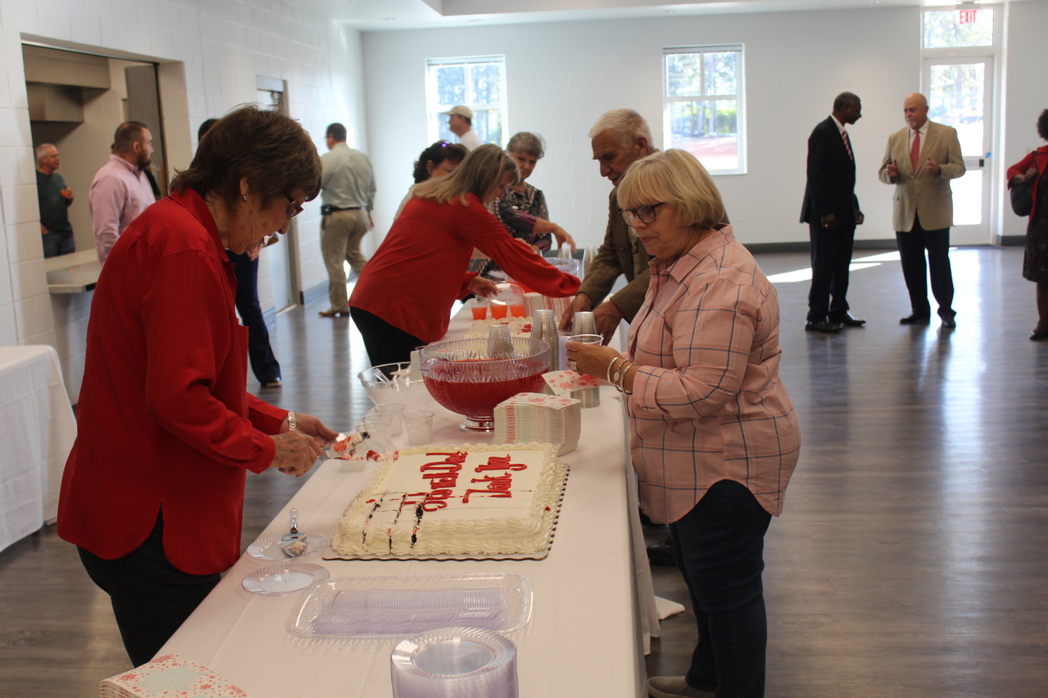 Residents enjoyed cake and refreshments, along with a tour of the facility.