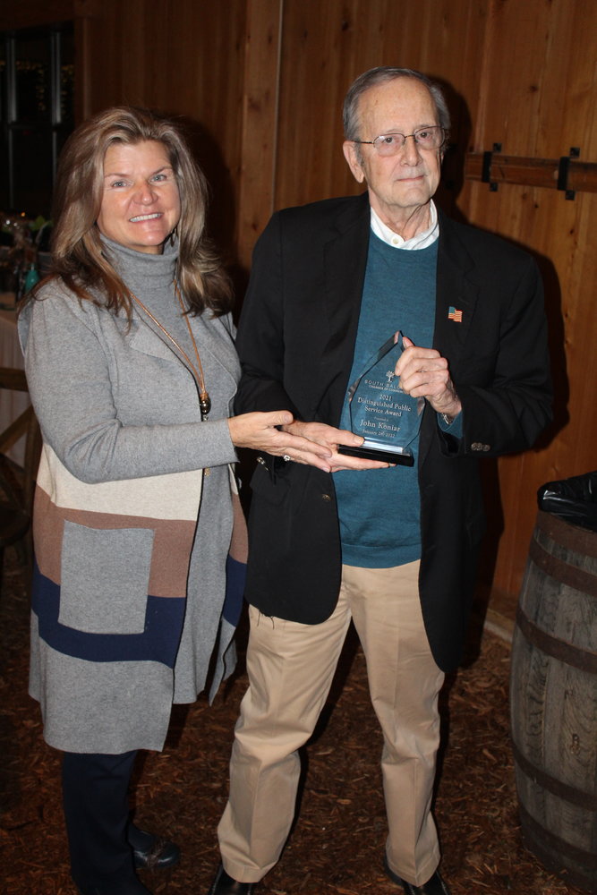 Distinguished Public Service award presented to former Foley mayor John Koniar.