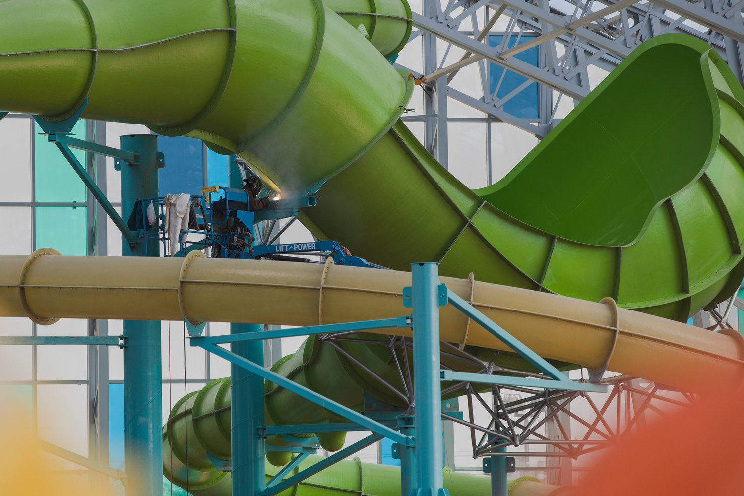 Man vs. slide: A visit to OWA's new indoor water park at Tropic Falls 