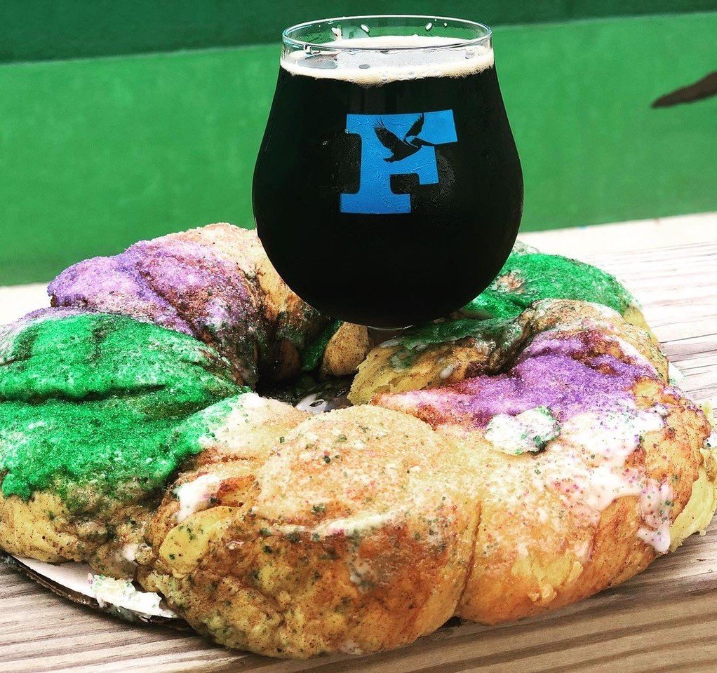 The King Cake Stout from Fairhope Brewing Company in Fairhope has hints of cinnamon, vanilla and cake batter.