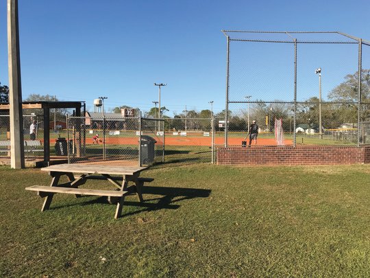 Ball players practice on one of the Elberta Sports Association fields. The town and association have been working to complete the complex for 16 years.