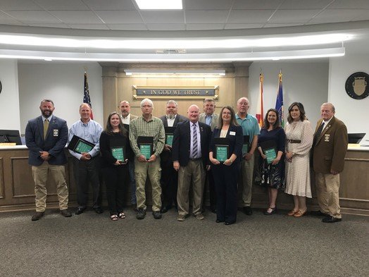 Recipients of the 2022 Baldwin County Environmental Stewardship Awards were recognized Tuesday, April 19, by the Baldwin County Commission. The presentations were the first county environmental awards presented in more than 10 years.