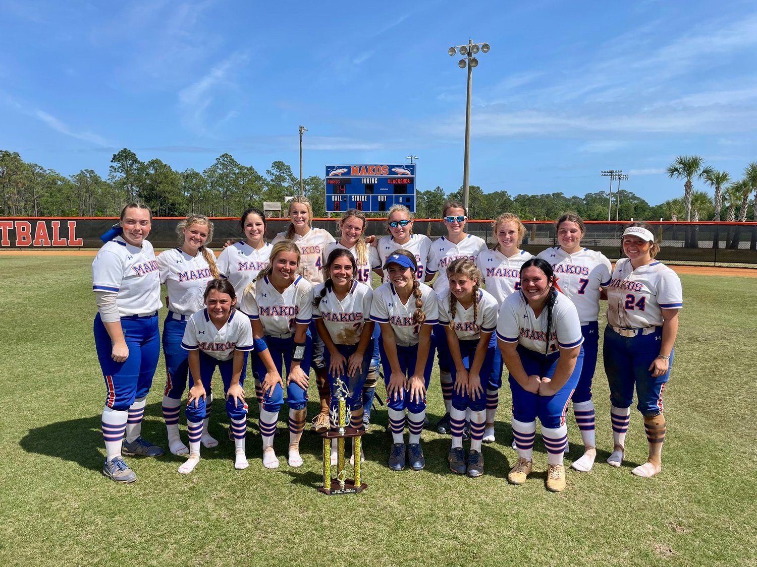 The defending state champion Orange Beach Makos took their first step toward a repeat after it took the Class 2A Area 1 Championship over Blacksher May 3.