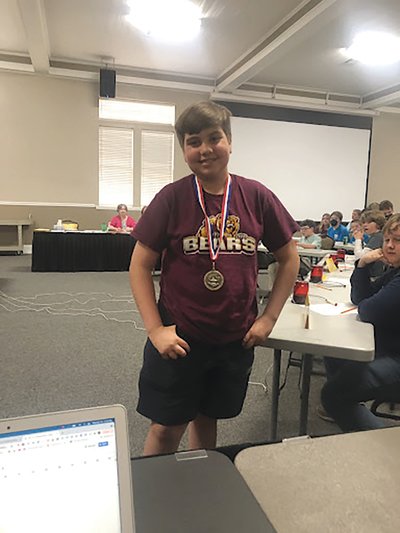 Kason Jacobs, of Central Baldwin Middle School, was named the middle school junior varsity district MVP.