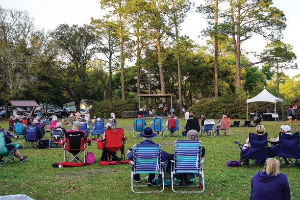 Gather up the family, load up the chairs and blankets and a picnic dinner and enjoy an evening of music at Meyer Park.