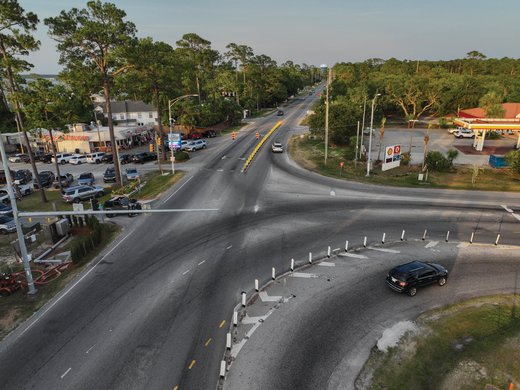 Orange Beach officials plan to continue the widening of Canal Road from Alabama 161 east to Wilson Boulevard. The city has applied for additional federal funding for the project after bid prices for the 1.4-mile project exceeded engineering estimates by 40%.