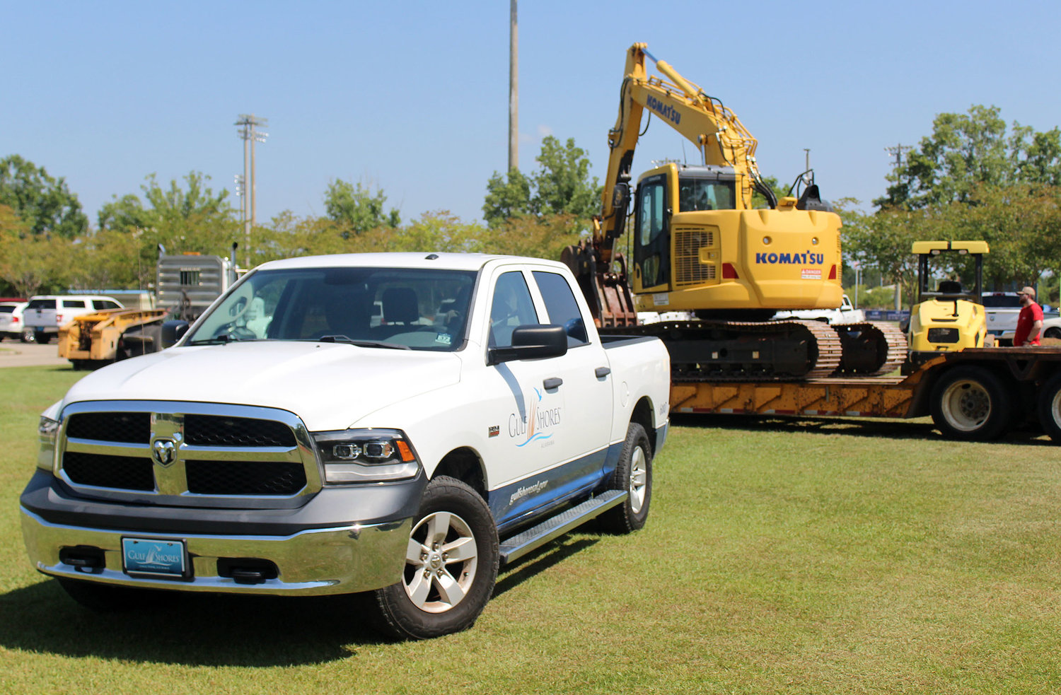 Construction crews wasted no time after the groundbreaking ceremony and got to work on the construction of 12 pickleball courts next to Mickey Miller Blackwell Stadium at the Gulf Shores Sportsplex last Wednesday, June 22.