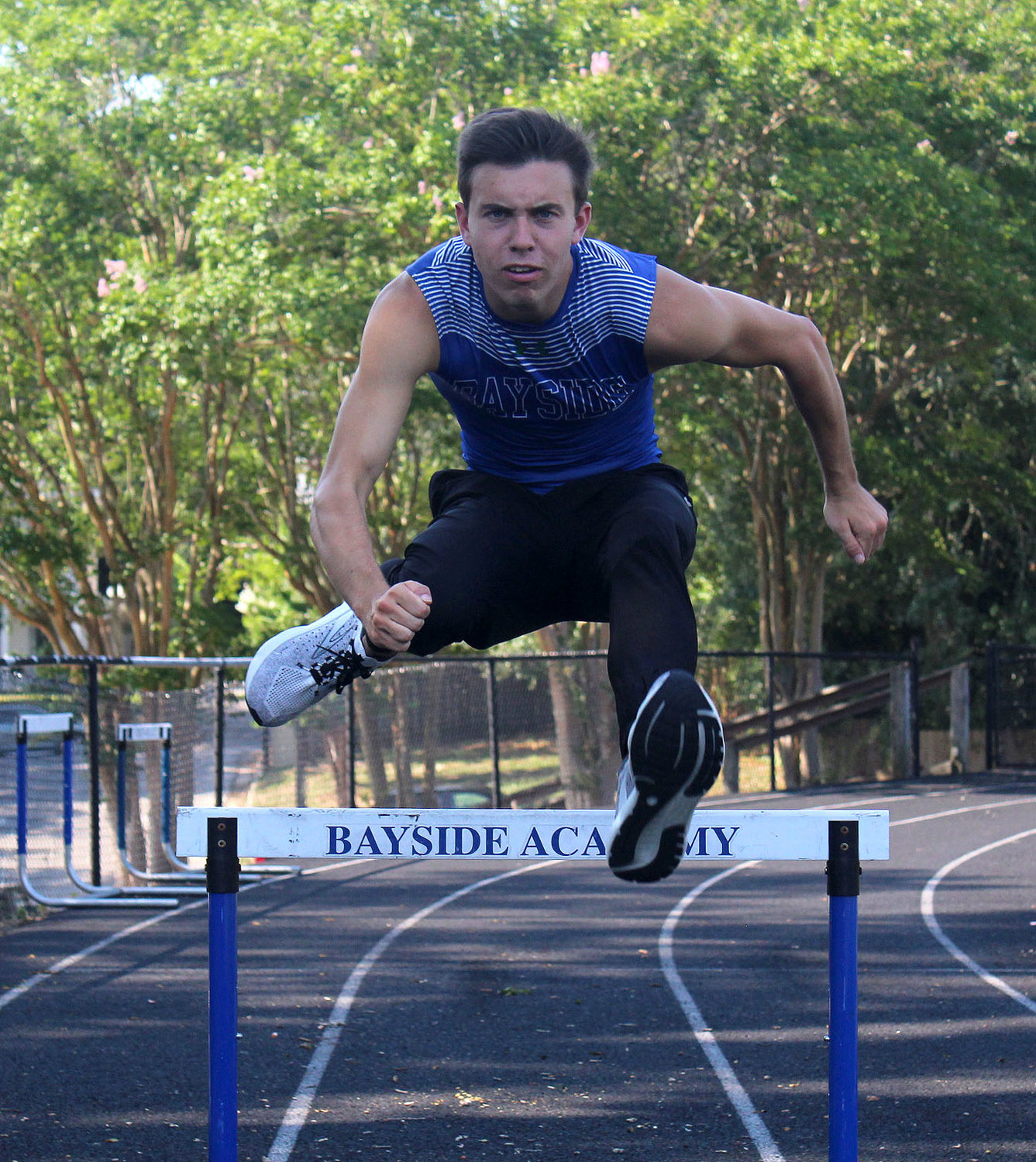 Bayside Academy hurdler Patrick Daves is ready for his next hurdle, college track. The recent graduate signed his commitment to the University of Alabama in December to join the Crimson Tide track and field team.