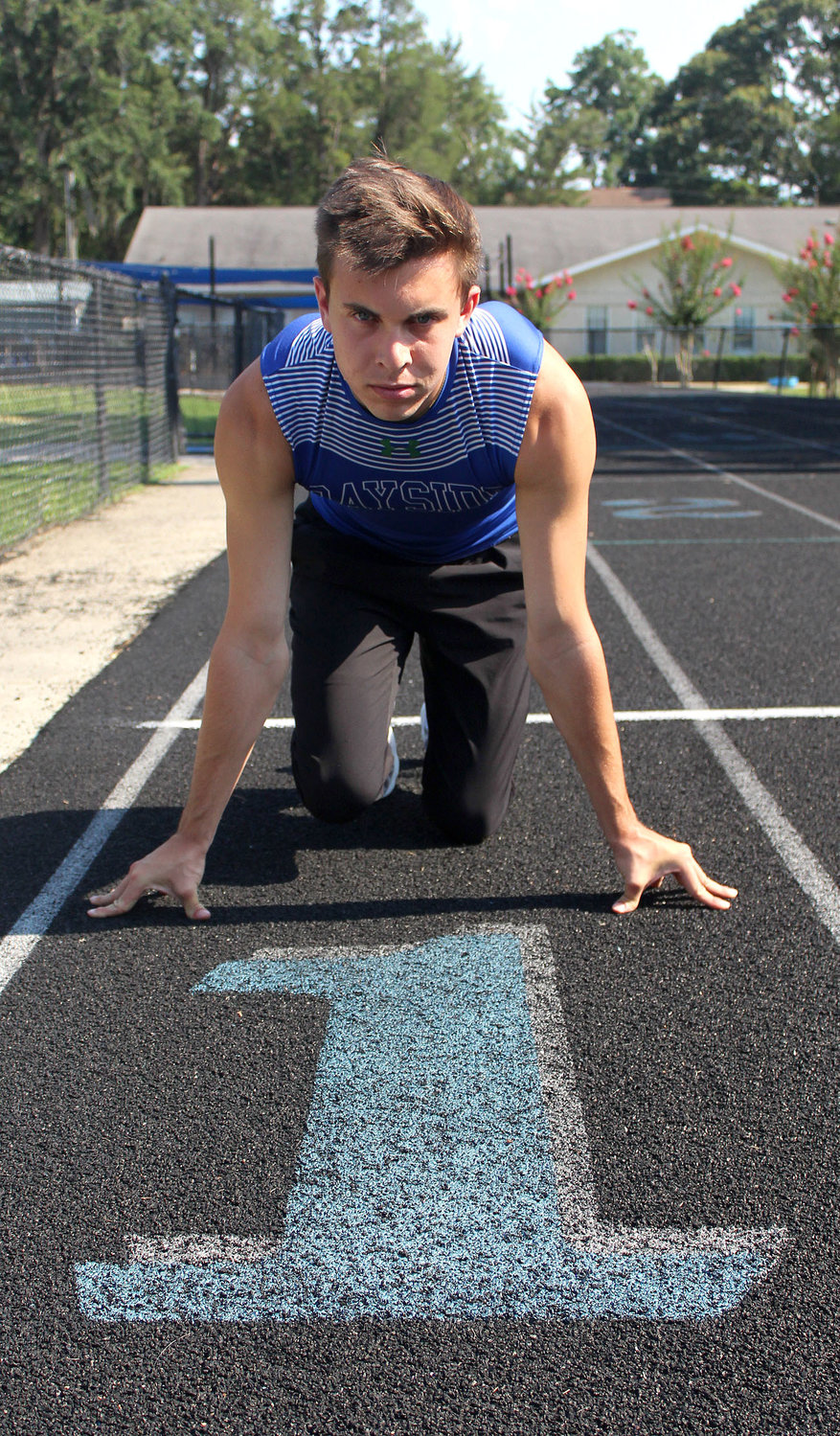 Patrick Daves registered 17 first-place finishes at state championship meets on the indoor and outdoor track circuit during his time at Bayside Academy. Now he eyes to further his career at the University of Alabama this fall.
