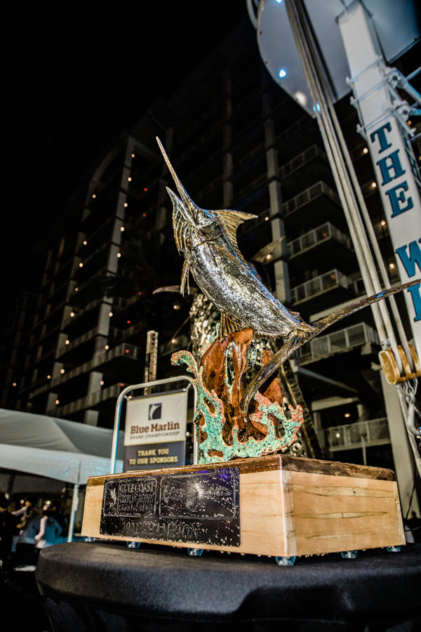 The Blue Marlin Grand Championship trophy will have to wait another week before being awarded at The Wharf in Orange Beach. The tournament announced a postponement due to this weekend's impending weather.