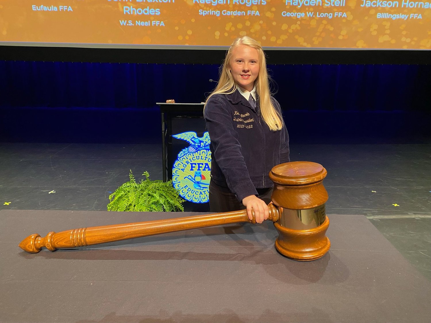 Kellen Lincoln, rising senior at Baldwin County High School, will spend the school year serving as the president of the Alabama State FFA. She was elected to the role at the recent state convention.