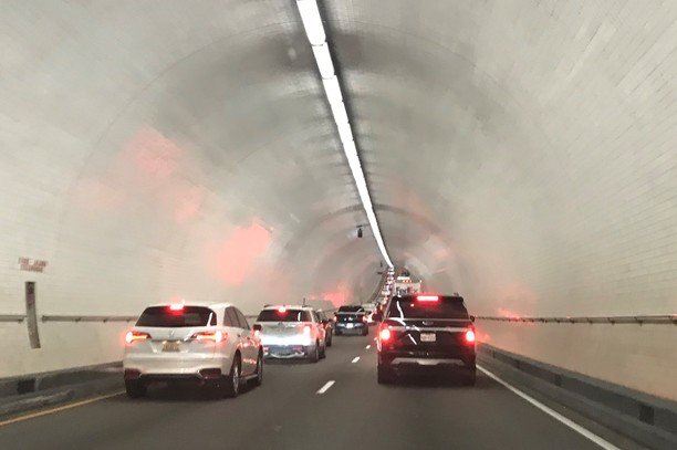 Traffic moves through the Wallace Tunnel between Baldwin and Mobile counties. Under plans for a new highway across Mobile Bay, the tunnel would not be tolled.