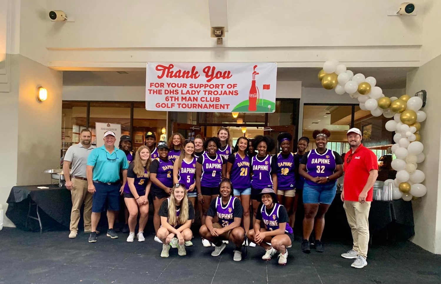 The Daphne Lady Trojans 6th Man Club hosted its inaugural Golf Tournament Friday, July 29, at the Rock Creek Golf Club in Fairhope.
