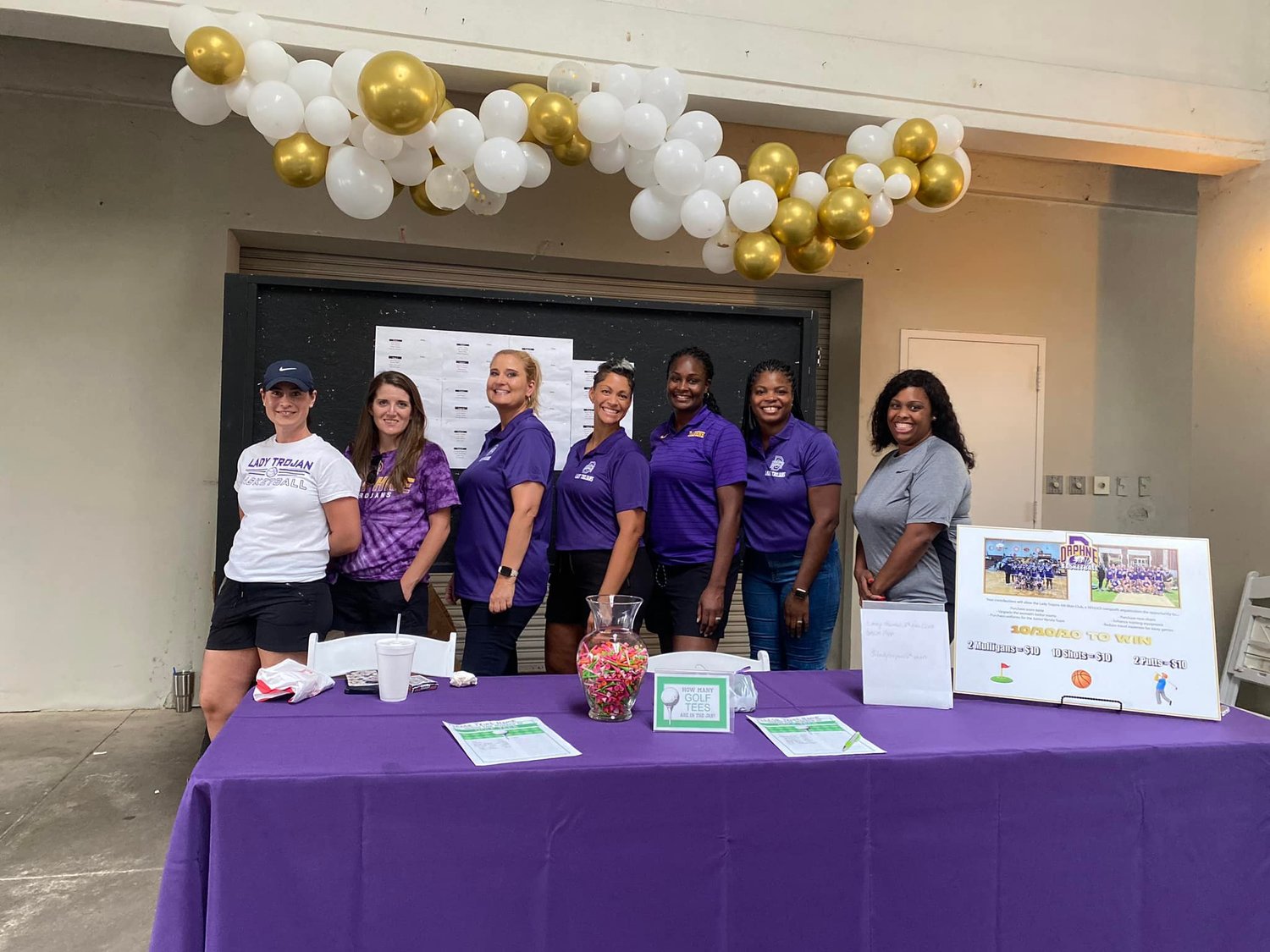 Rock Creek Golf Club was the site for the inaugural golf tournament hosted by the Daphne Lady Trojans 6th Man Club last Friday.