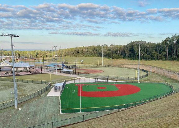 Daphne has been awarded a $1.65-million federal grant to install turf on infields at the city Sports Complex. Only one of the 10 fields at the complex now has infield turf.