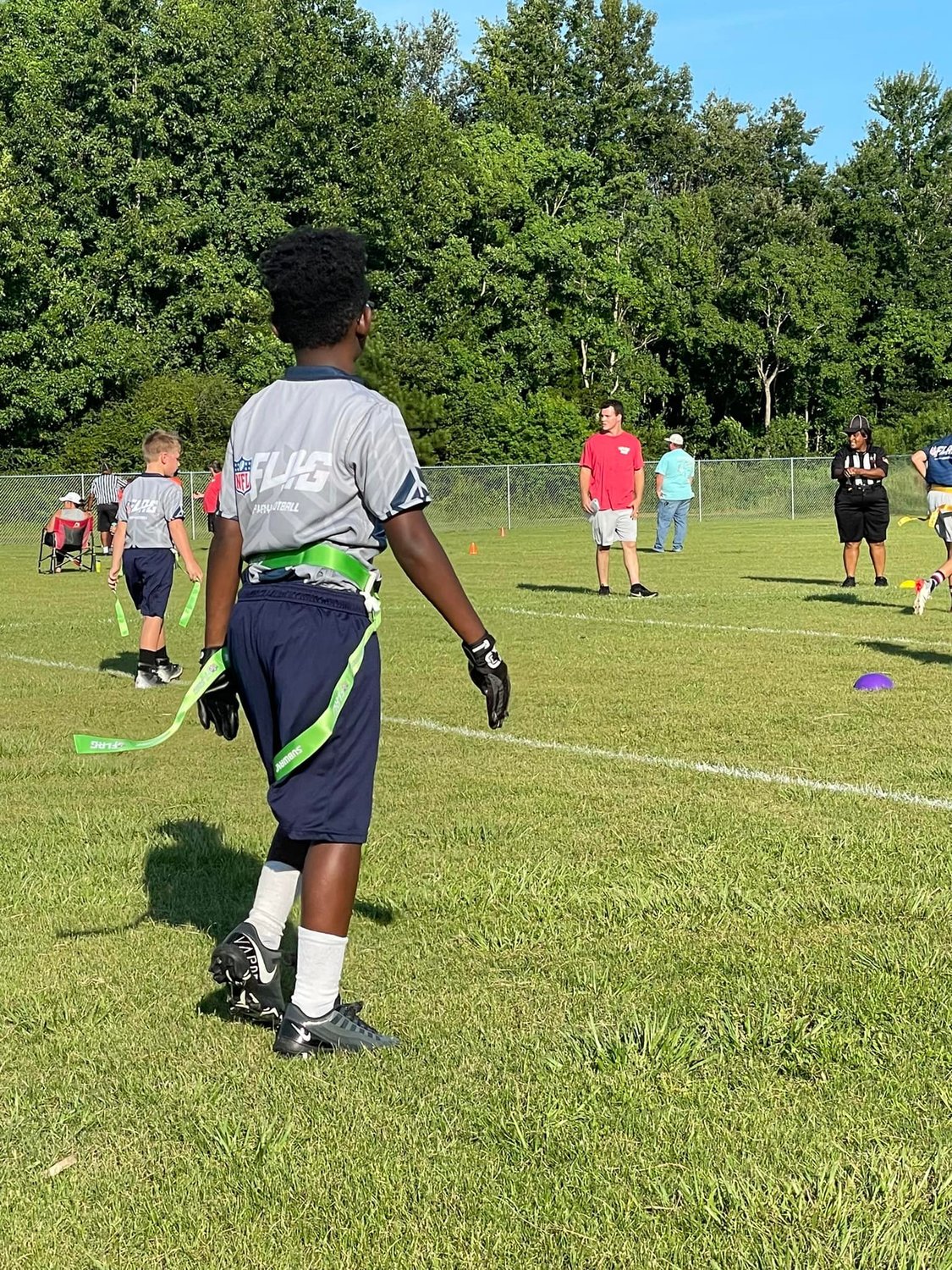 Flag Football is a non-contact sport that focuses more on the basics of the game.