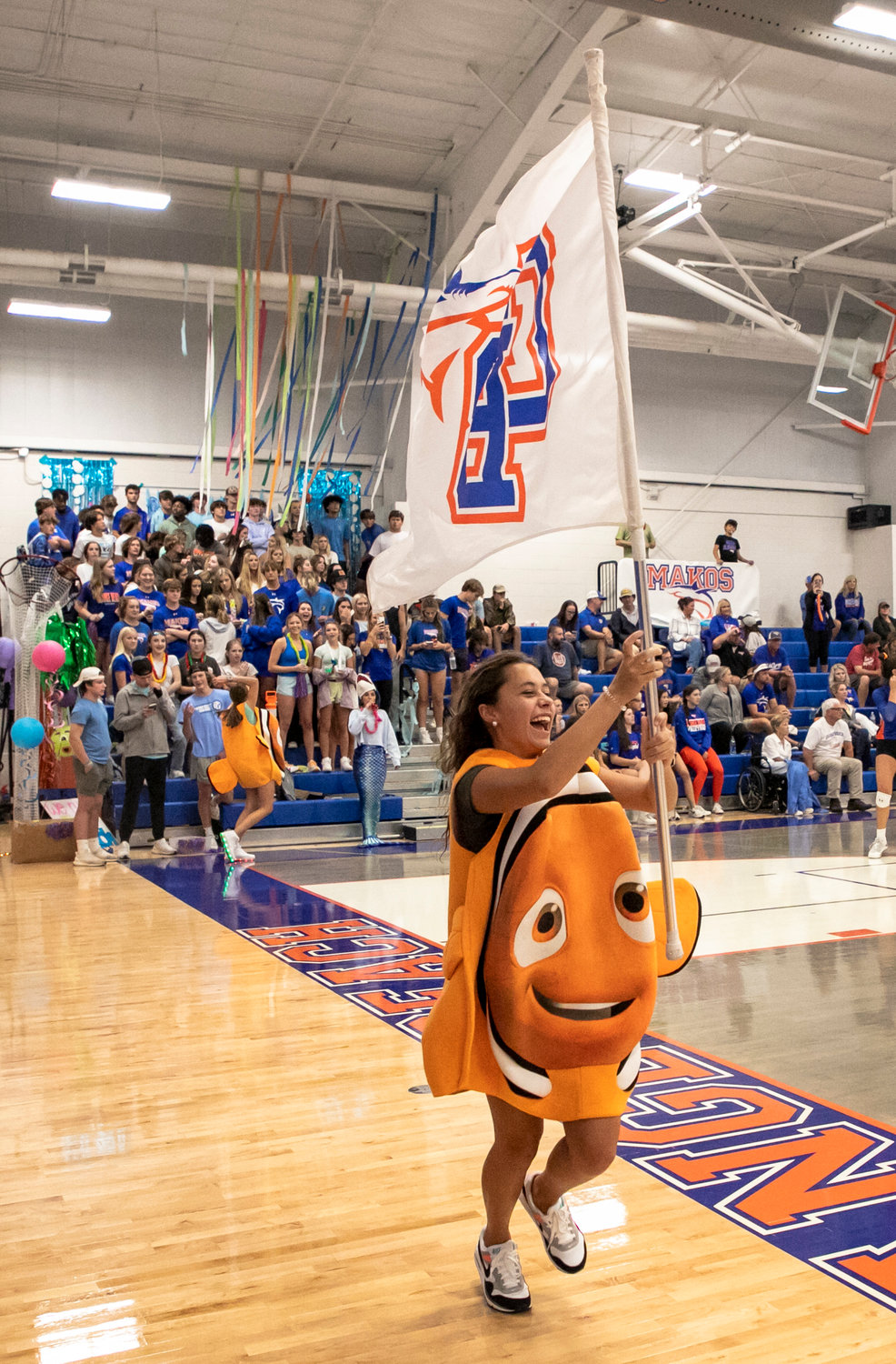 Orange Beach High School hosted Under the Sea night Thursday for the Mako volleyball team’s tri-match with the Curry Yellowjackets and Gulf Shores Dolphins.