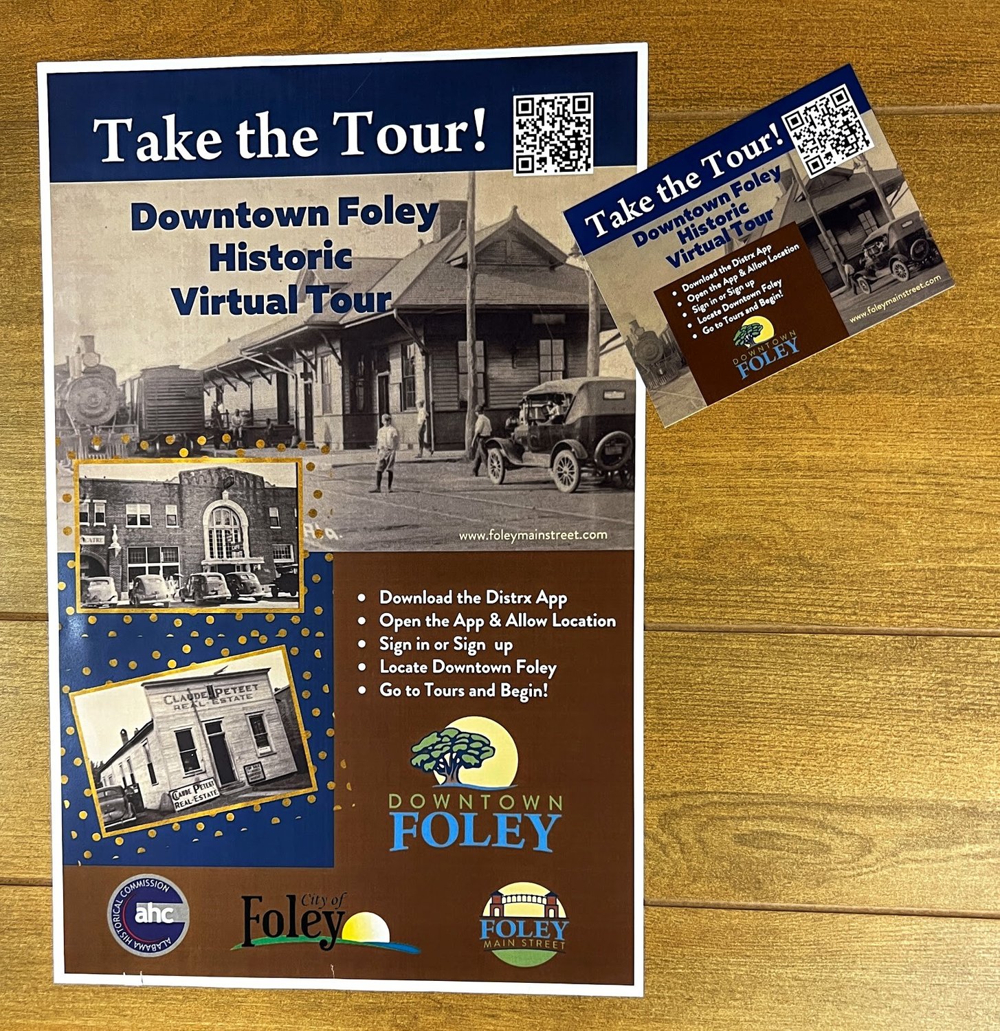 Promotion material for the Historic Tour.
