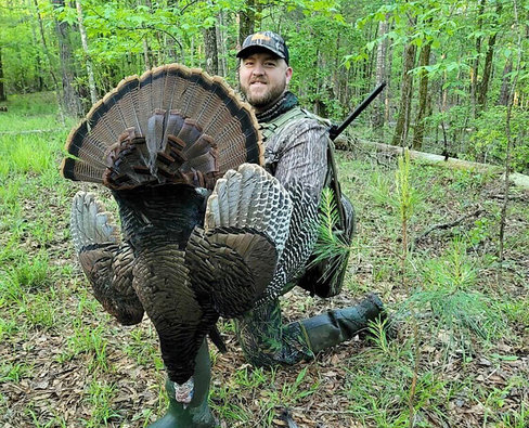 Joseph Simmons bagged this big gobbler at the Thigpen Hill SOA this past spring.