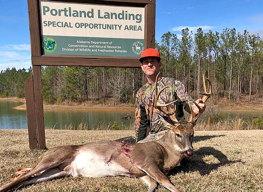Scott Bass took this trophy buck at Portland Landing SOA in Dallas County.