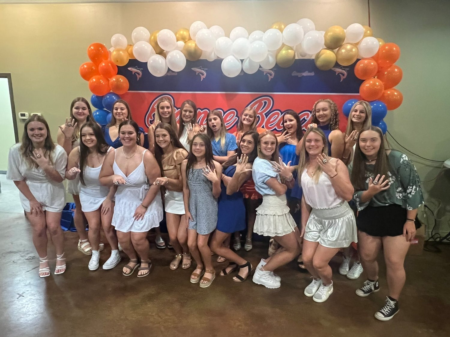 The Orange Beach softball team received their rings from winning the 2022 AHSAA Class 2A state championship with an undefeated postseason.