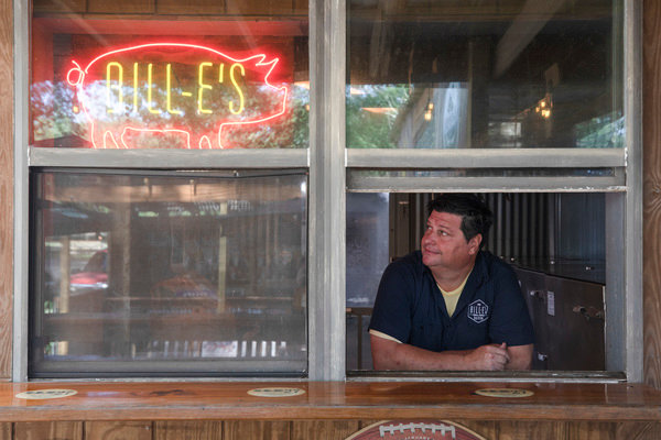 Stitt opened Bill-E’s in 2011, formally known as Old 27 Grill, and can often be found late at night, in the back, singing and smoking his small batches of bacon.