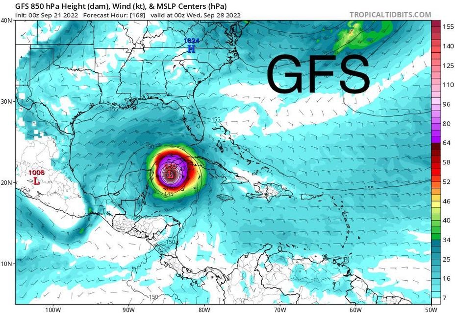 Models like this one can help predict the path hurricanes will take, however they are considered unreliable when the outlook stretches more than a few days.