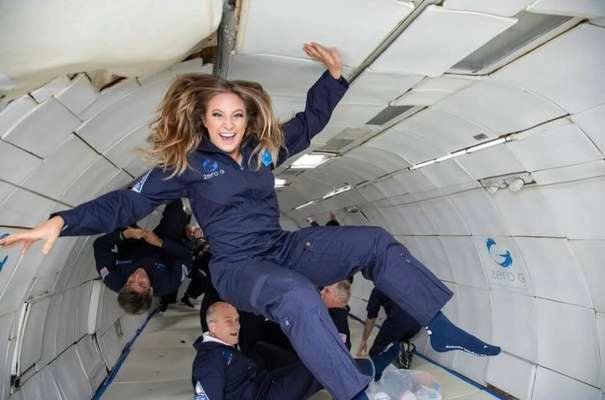 Jordan Carraway, of Daphne, flew aboard G-Force One earlier this month and experienced weightlessness.