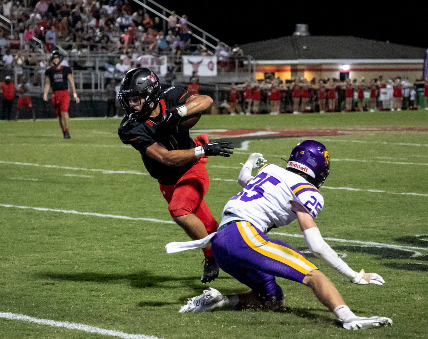Spanish Fort senior Jacob Godfrey sheds a tackle during the Toros non-region rivalry game against the Daphne Trojans Sept. 23 at Spanish Fort Stadium. Godfrey was recently recognized as a student-athlete of the week alongside Toro junior Alexis Belarmino at the U.S. Sports Academy banquet last Thursday.