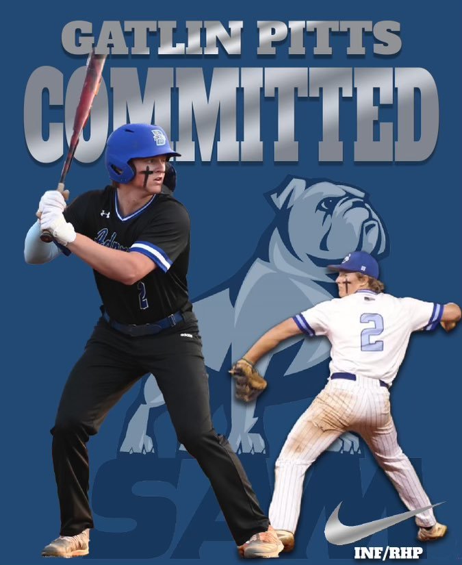 Bayside Academy junior Gatlin Pitts announced his college commitment to the Samford Bulldogs Friday, Sept. 23. He’ll join Bayshore Christian senior John Malone in playing collegiately at Samford.