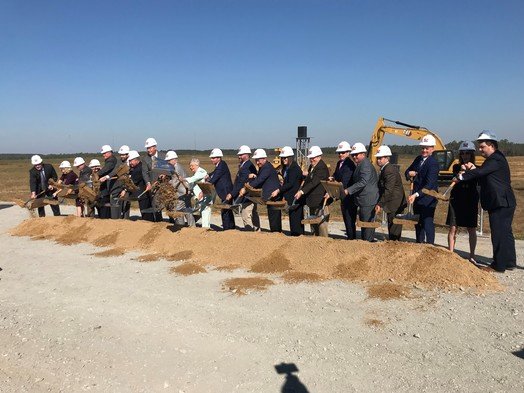State, federal and local officials, including Gov. Kay Ivey, take part in groundbreaking ceremonies for the $2.5-biillion aluminum rolling mill and recycling facility to be built in Bay Minette. The Novelis plant is expected to employ up to 1,000 people when it opens in 2025.