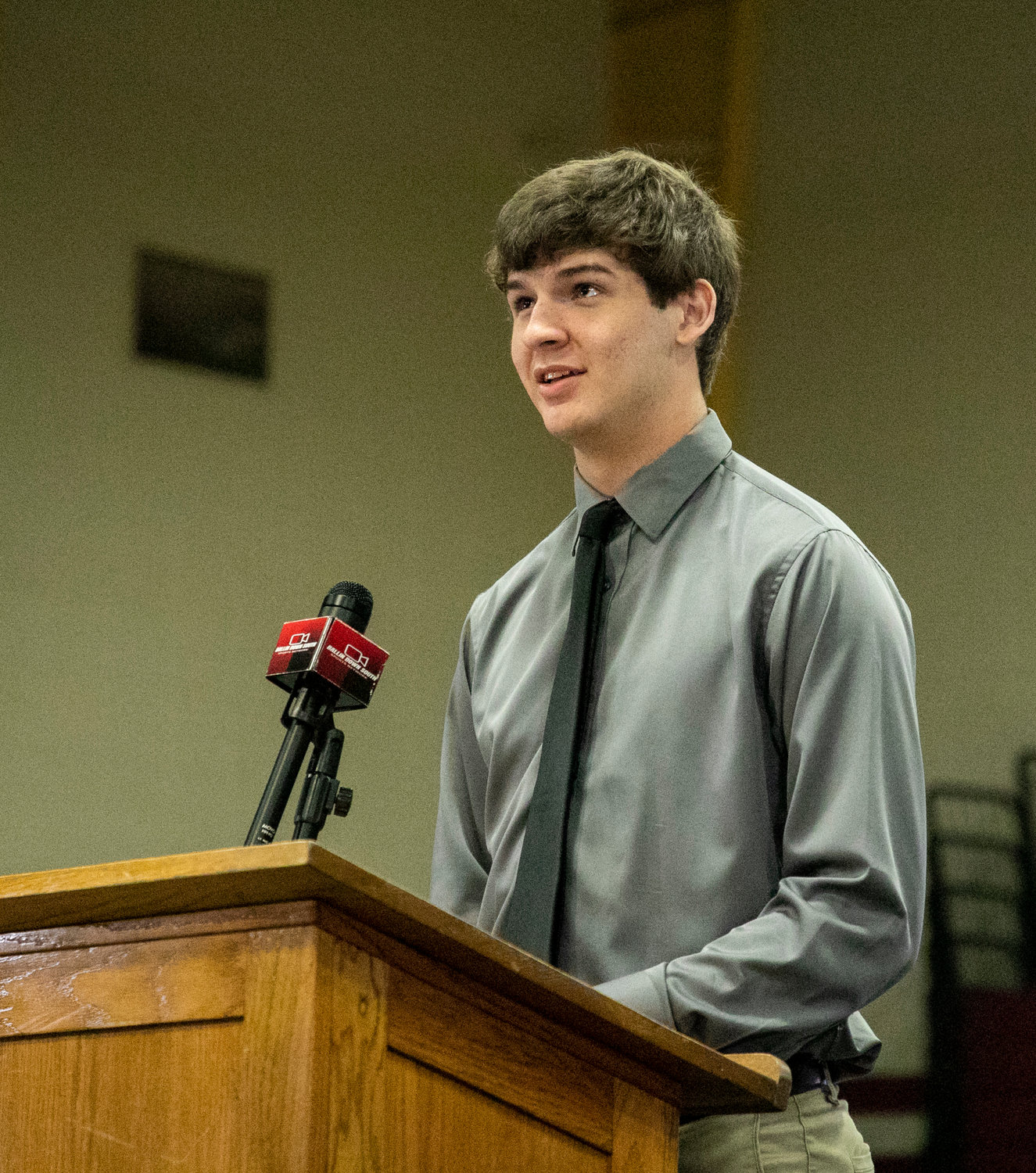 Elberta's Blake Hodges was among the student-athletes who spoke with reporters at the Baldwin County basketball media day event hosted by the Ballin Down South Sports Network at Robertsdale High School Sunday afternoon, Oct. 16.