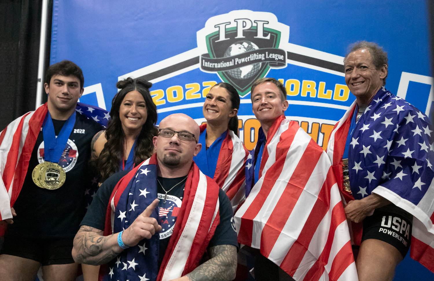 Team USA representatives pose for a picture after the first day of competition at the IPL World Championship in Orange Beach last Thursday, Oct. 20.